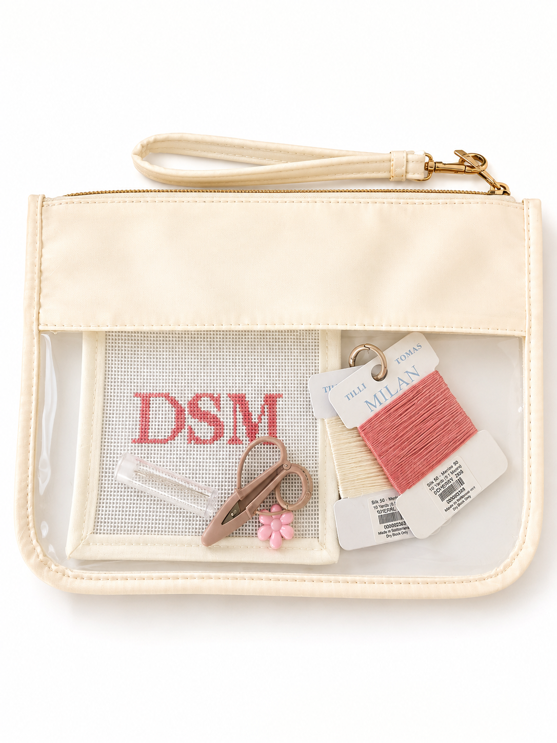 Iowa Icons: Needlepoint Beginner Kit DSM Design - Pink
