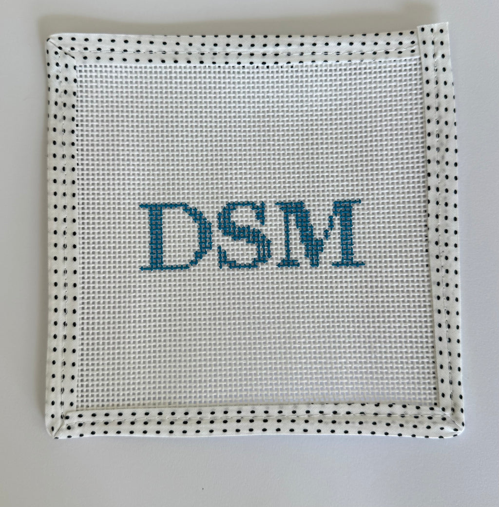 Iowa Icons: DSM Mini Needlepoint Canvas