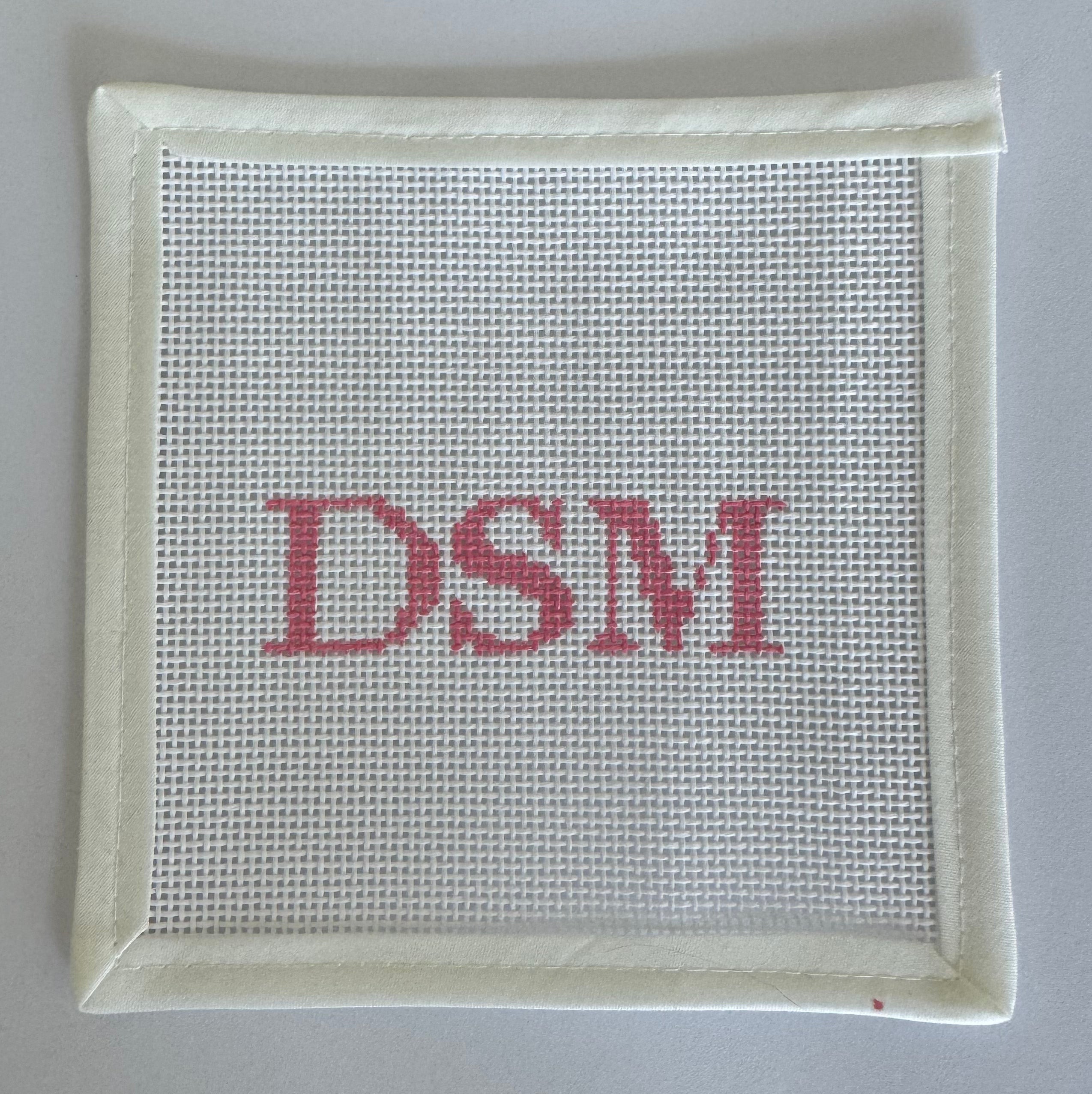 Iowa Icons: Needlepoint Beginner Kit DSM Design - Pink