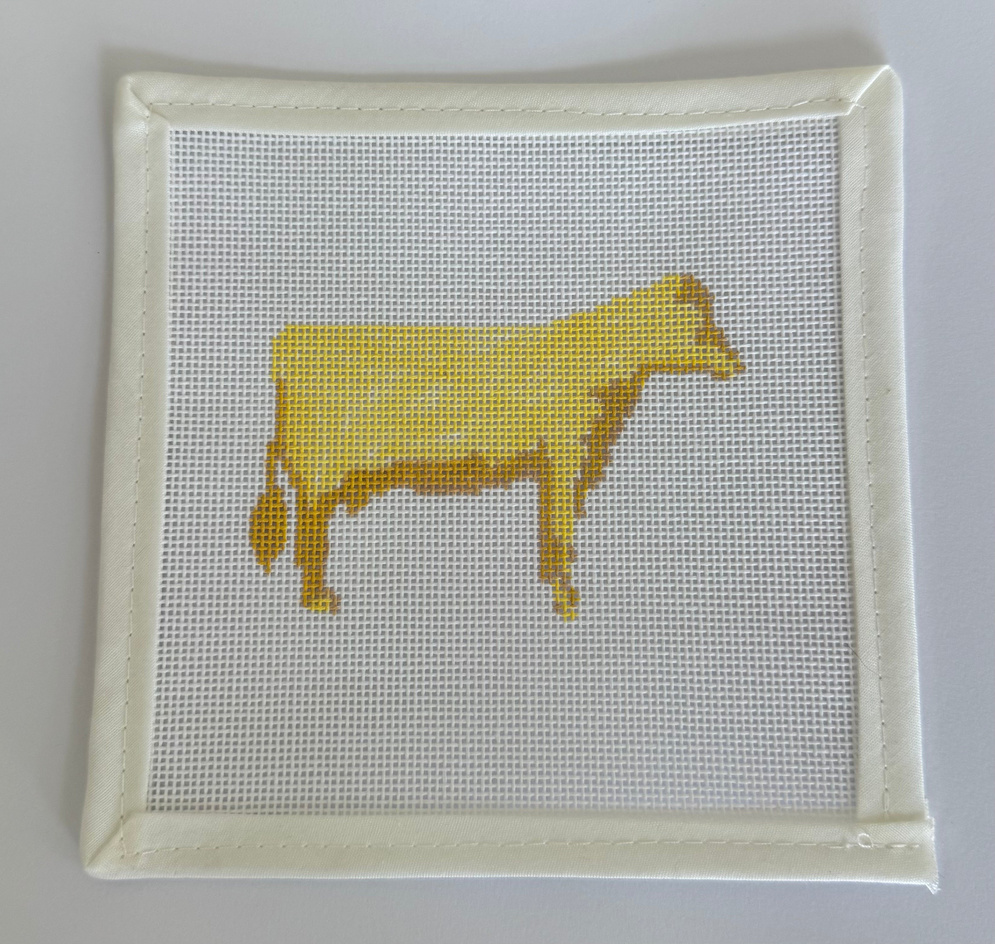 Iowa Icons: Butter Cow Mini Needlepoint Canvas