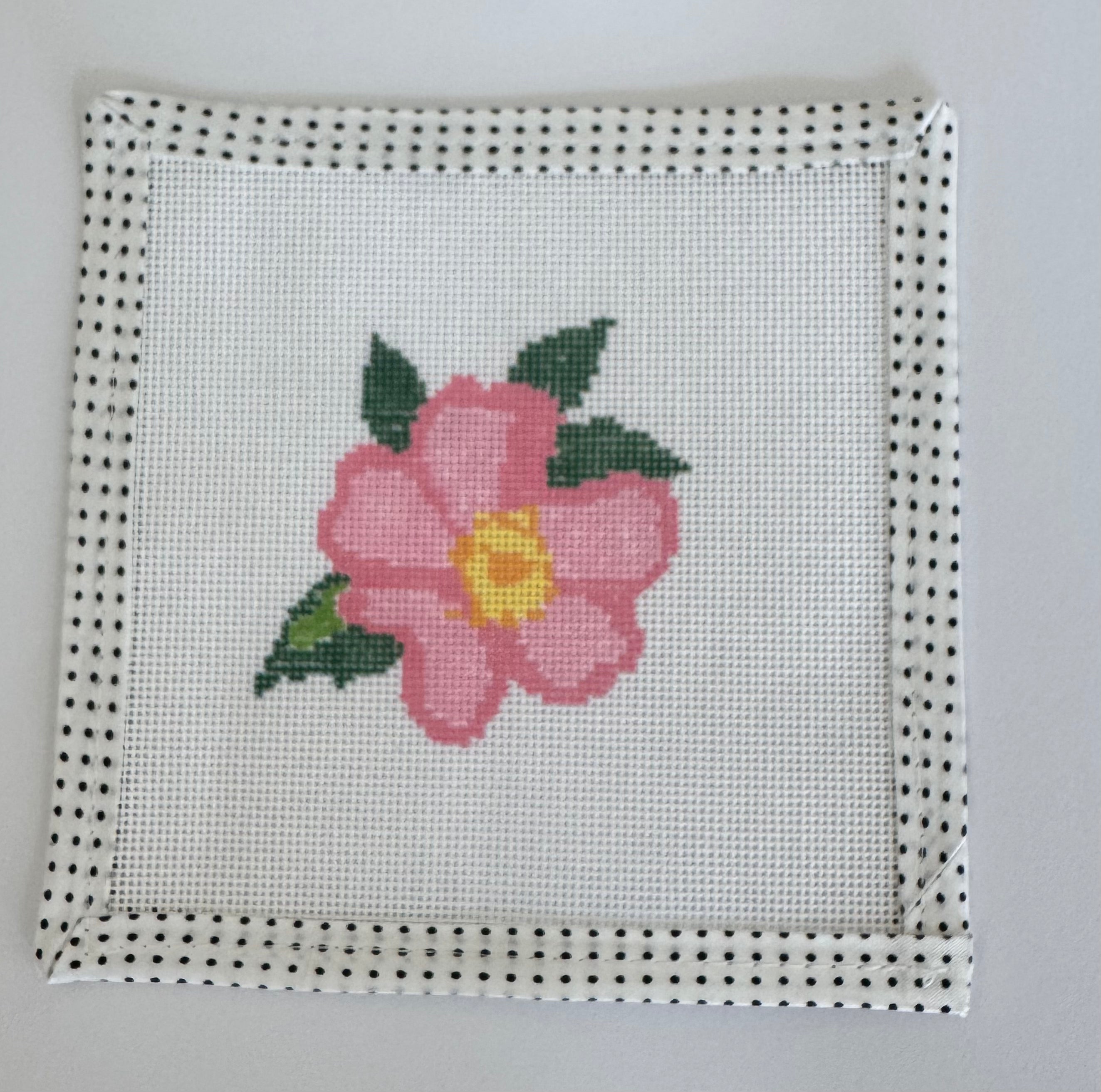 Iowa Icons: State Flower Mini Needlepoint Canvas