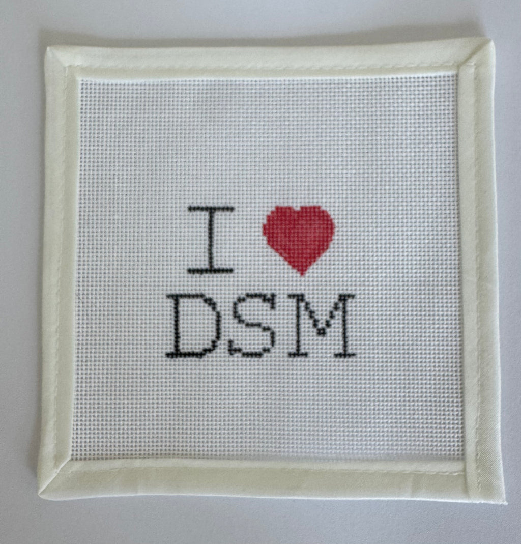 Iowa Icons: Needlepoint Beginner Kit I Heart DSM