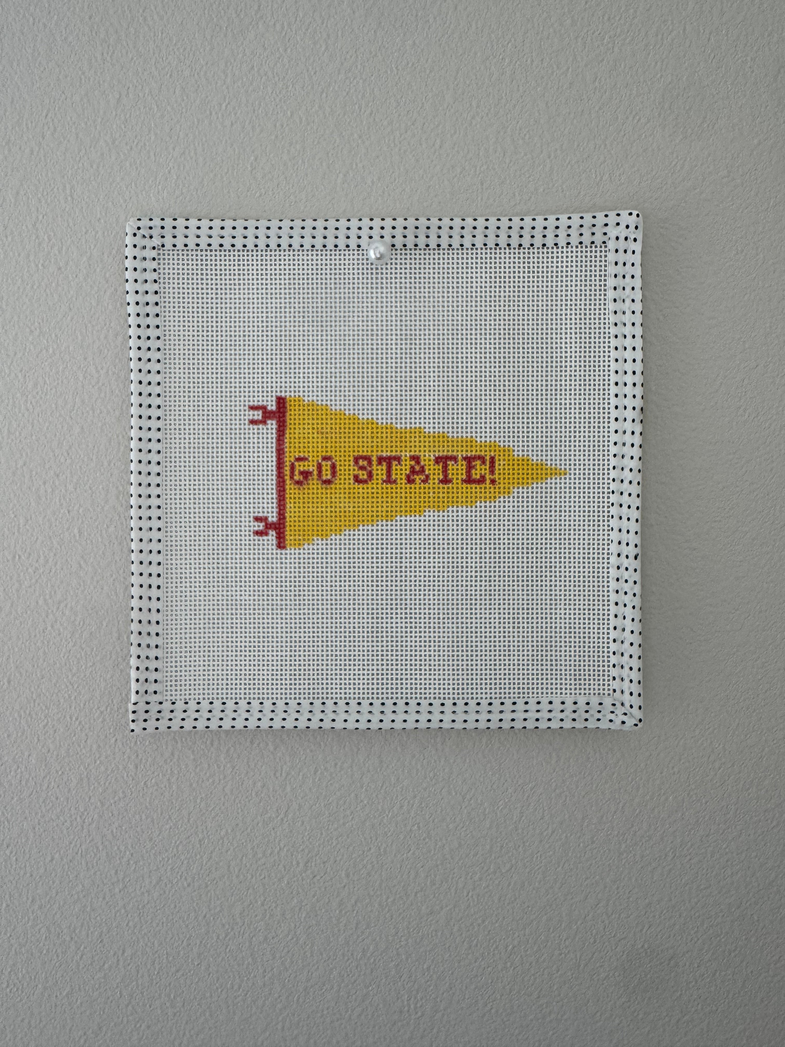 Iowa Gameday: Go State! Flag Needlepoint Canvas