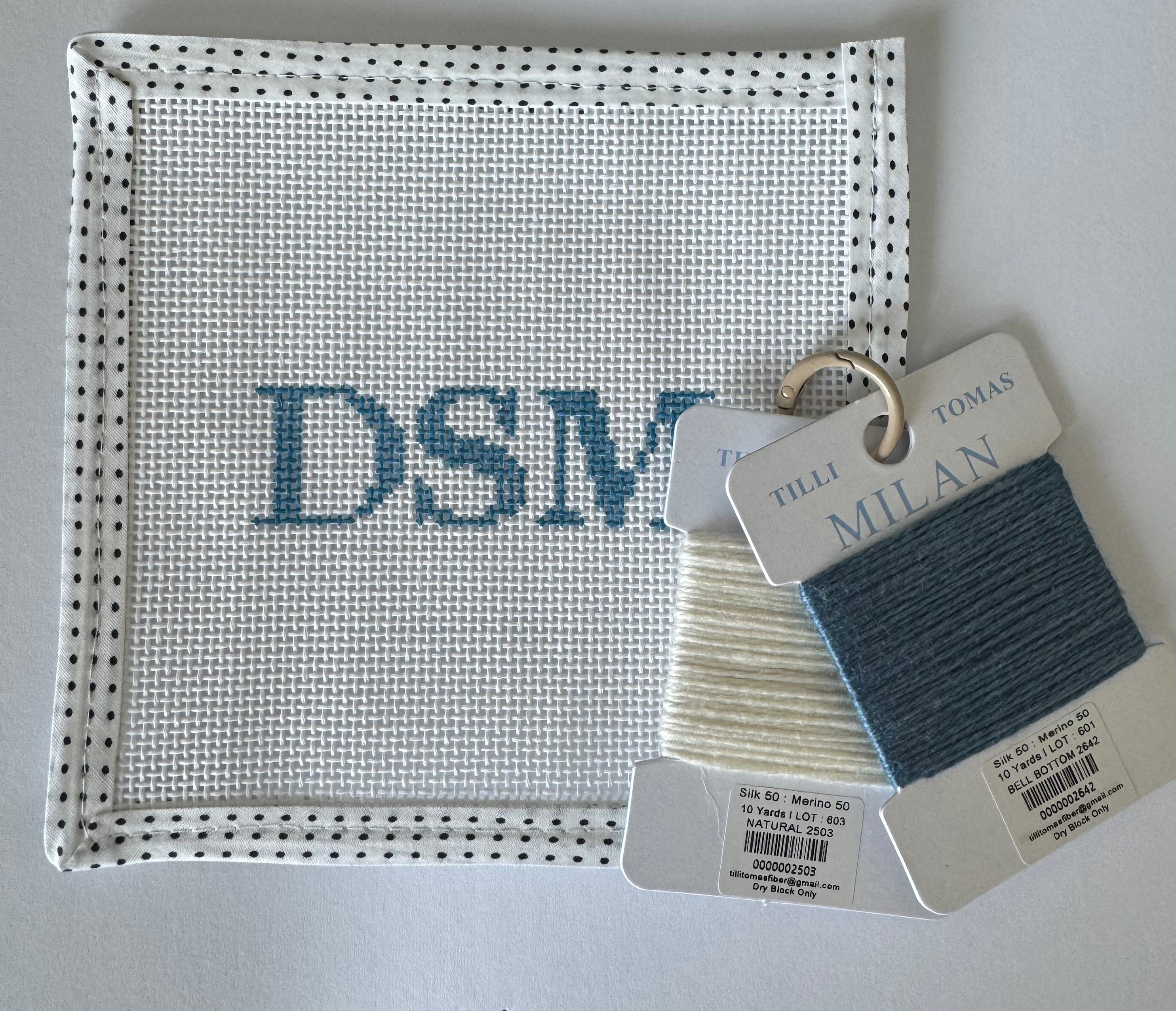 Iowa Icons: Needlepoint Beginner Kit DSM Design - Blue