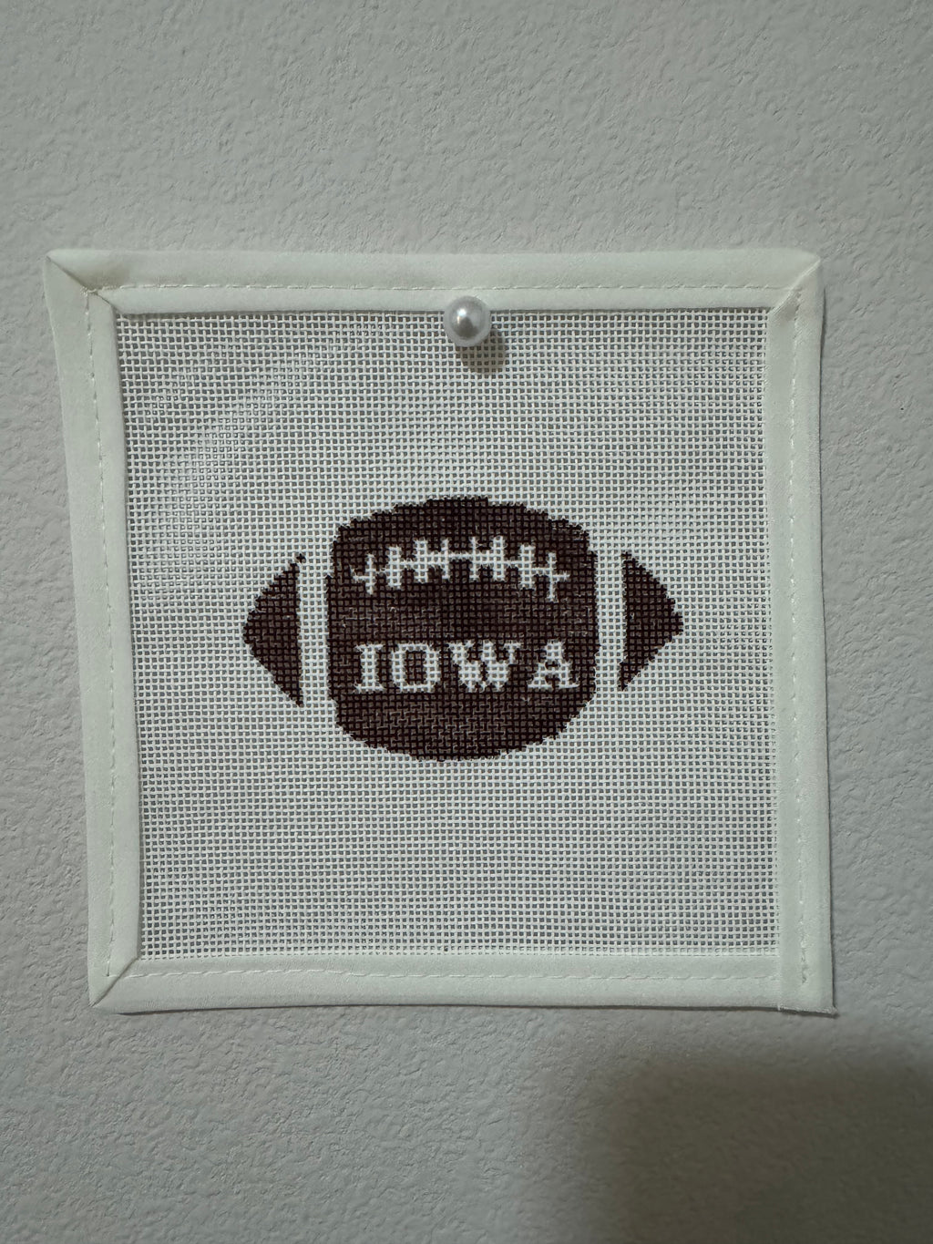 Iowa Gameday: Iowa Football Mini Needlepoint Canvas