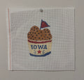 Iowa Icons: State Fair Cookie Bucket Needlepoint Canvas