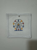 Iowa Icons: Ferris Wheel Mini Needlepoint Canvas