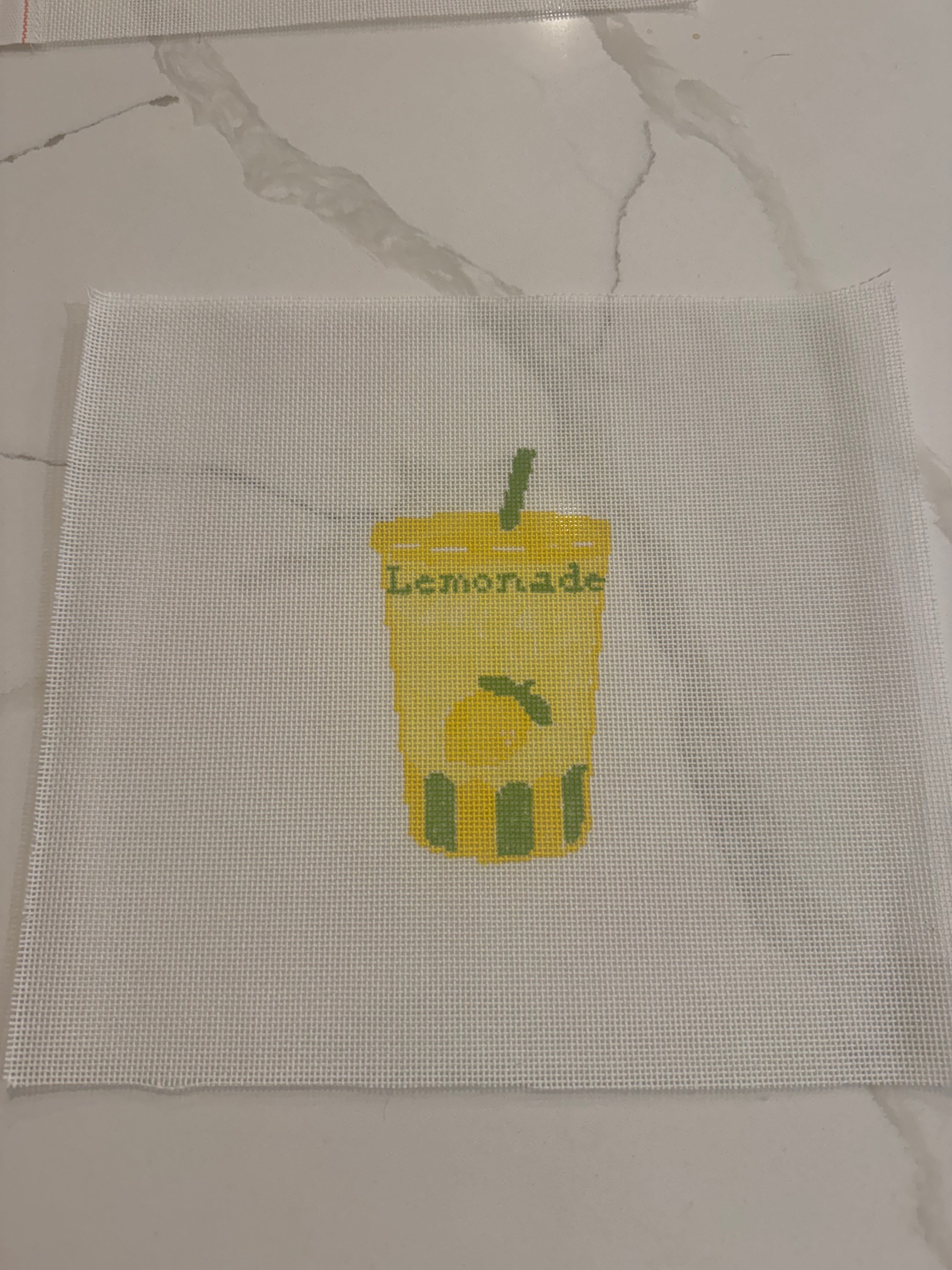 Iowa Icons: State Fair Lemonade Needlepoint Canvas