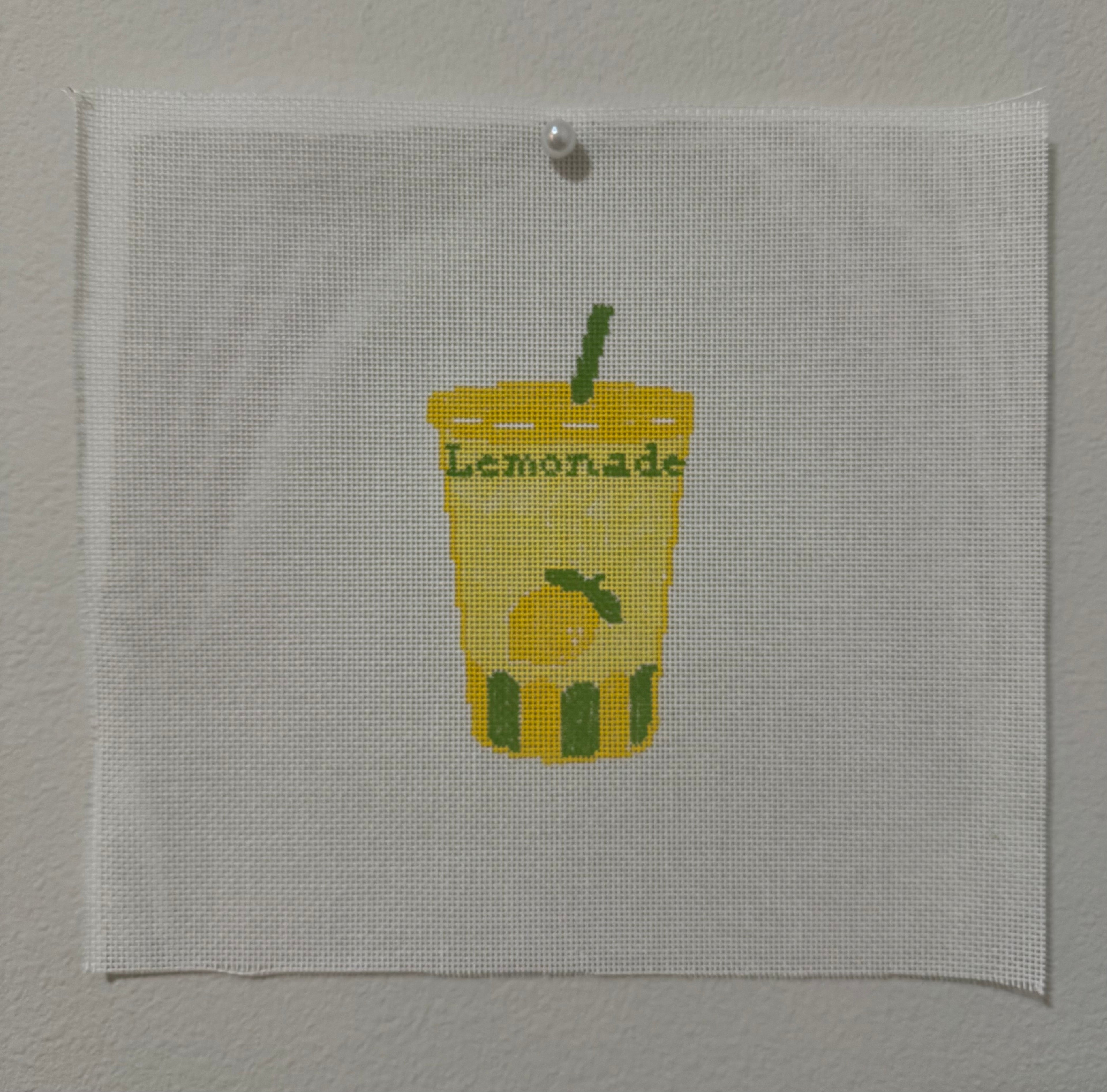 Iowa Icons: State Fair Lemonade Needlepoint Canvas